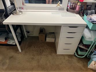 IKEA vanity desk with drawers