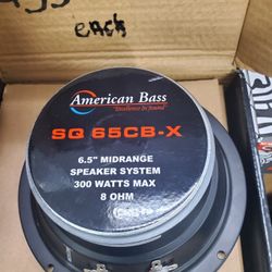 AMERICAN BASS 6.5 MIDRANGE SYSTEM 8OHMS 