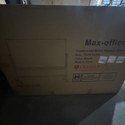 Double-sided Mobile Magnetic Whiteboard Size: 72x48 Inches