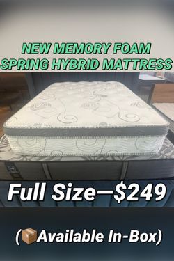 NEW MEMORY FOAM SPRING HYBRID MATTRESS