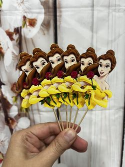 Belle Cupcake Toppers