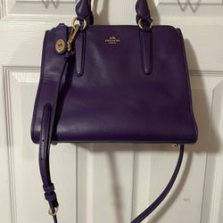 Purple Coach Bag