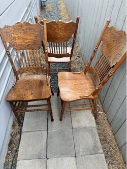 Dinning chairs - Solid Oak