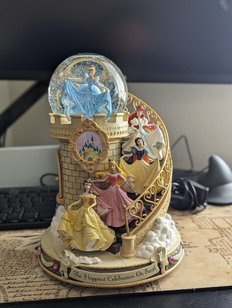 Disney Princess Staircase Snow Globe