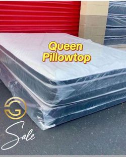 New Brand New Queen Size Pillowtop Mattress Set | NEW  | 🚚