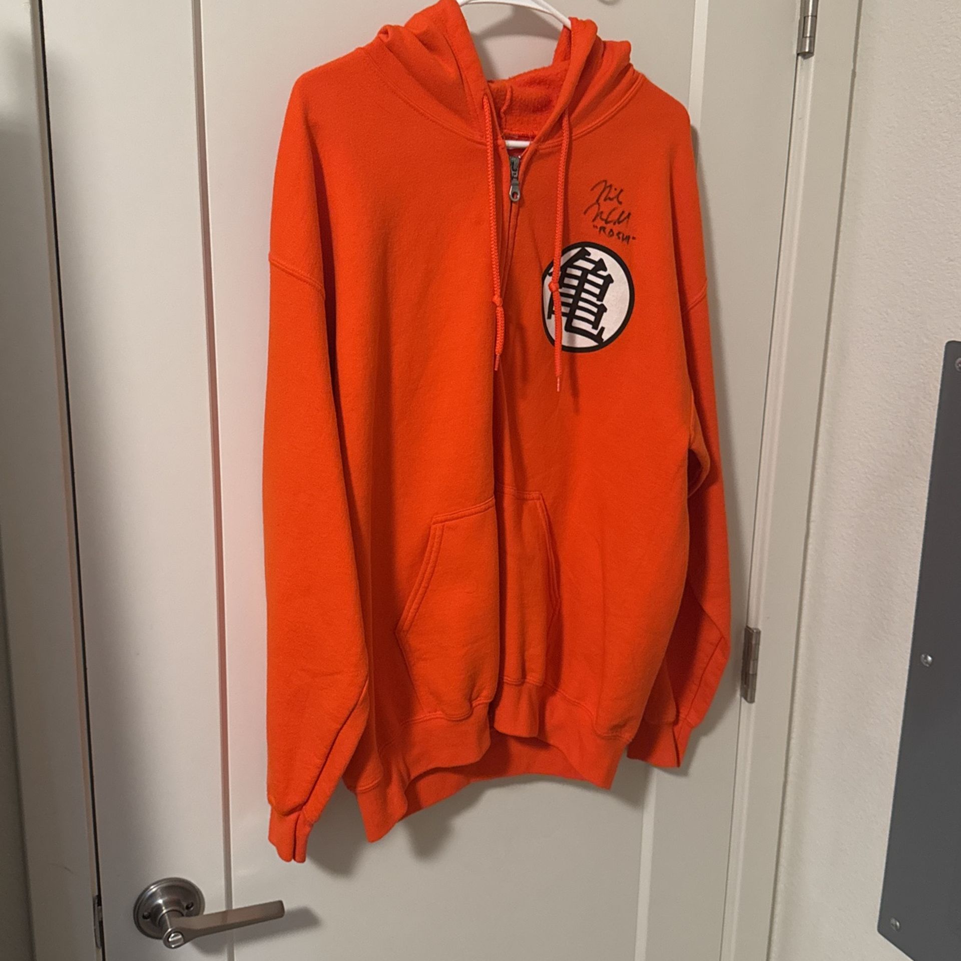 Dragonball Official signed Orange Hoodie