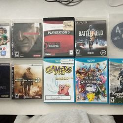 Wii u and PS3 game lot!!