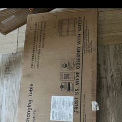 Delta Children Grey Wooden Changing Table 