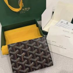 Goyard Victorie Paris Black Leather Wallet
