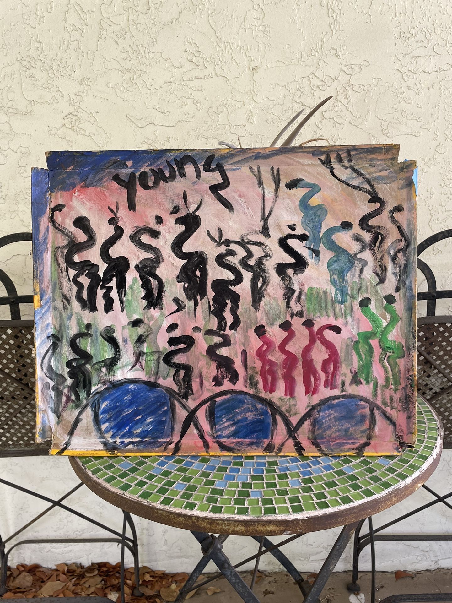 Purvis Young Outsider Art Painting
