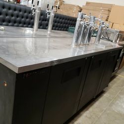 Used True 90"L Back Bar Cooler Refrigerated