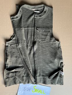 Free People Army Zippered Vest Tunic (Small) Thumbnail
