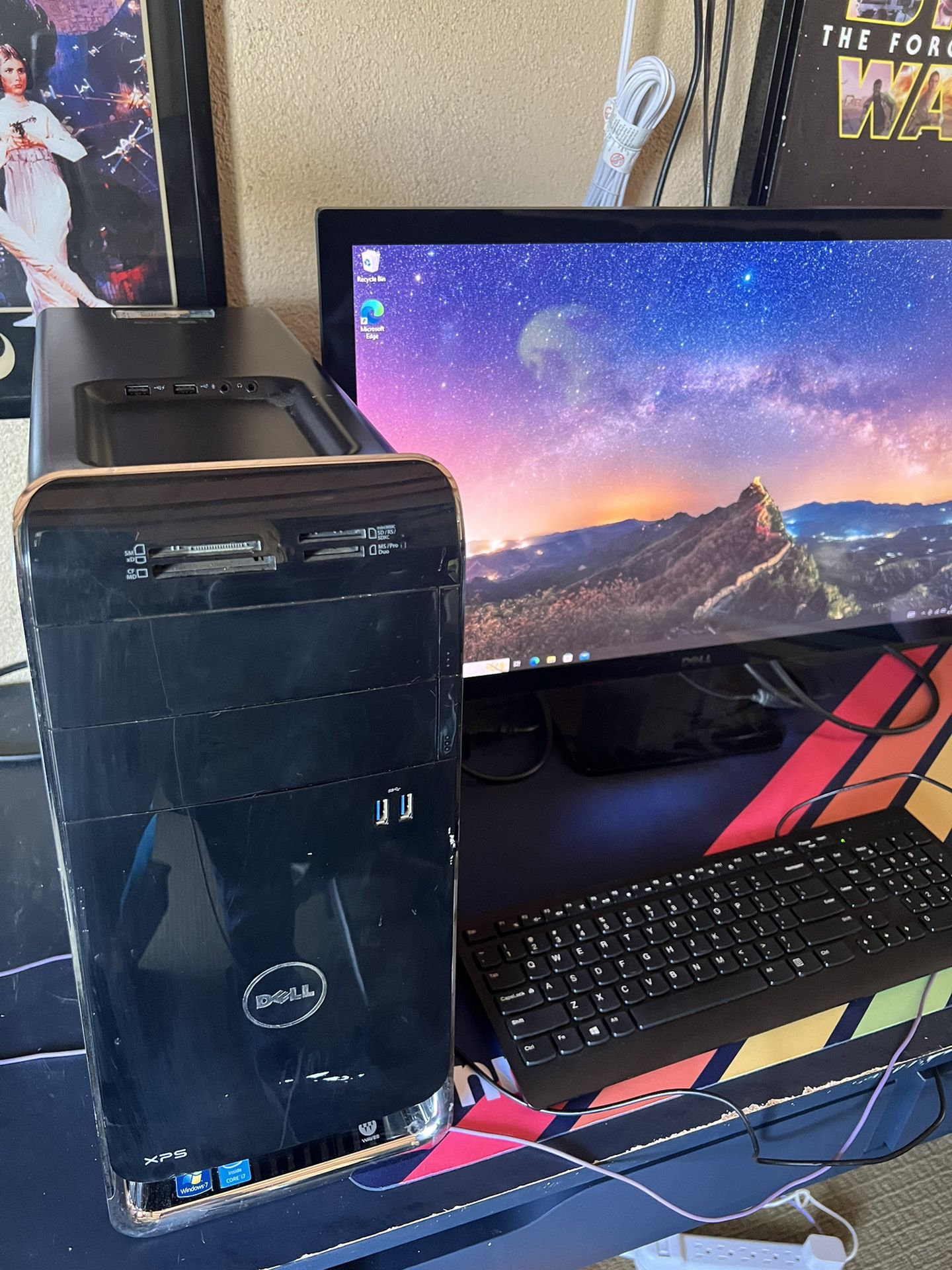 Dell Xps Tower And Monitor