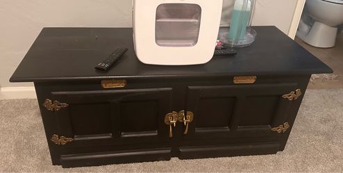 White Clad by Simmons Hardware Vintage Storage Chest