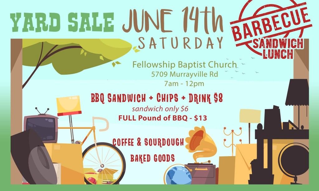 Church Yard sale youth Fundraiser!