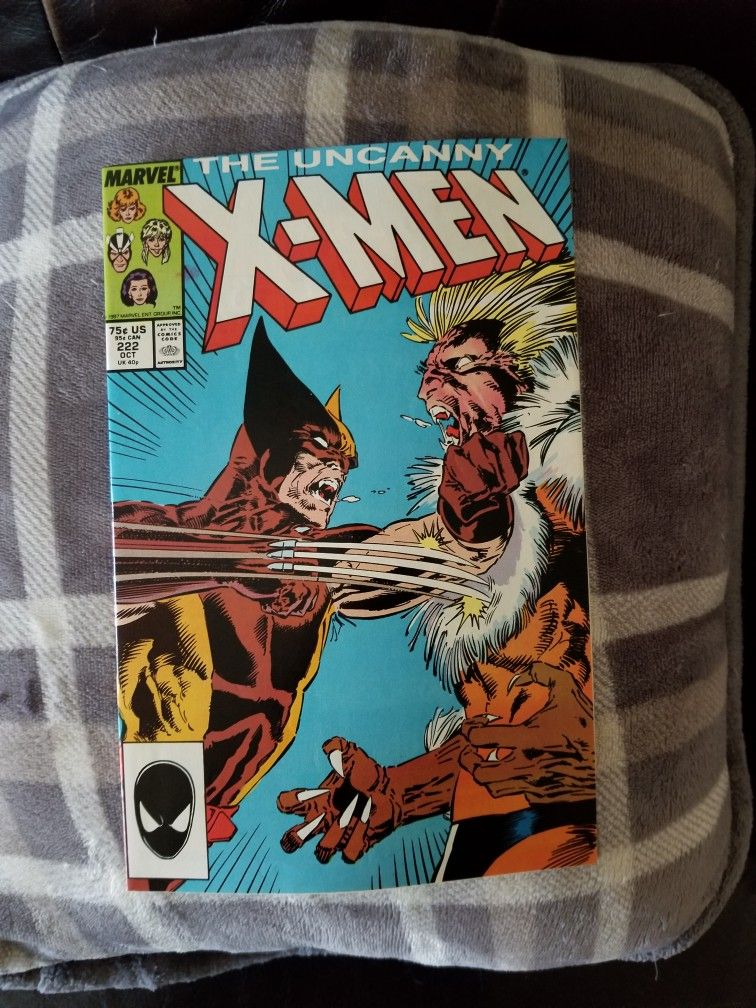 The Uncanny X-men # 222 Wolverine Vs Sabertooth.