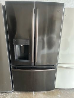 Black stainless French door Refrigerator