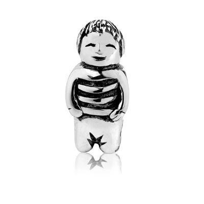 Solid 925 Sterling silver charm , fits on Pandora bracelet