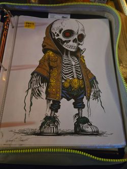 Hand Drawn mini Skeleton Cholo