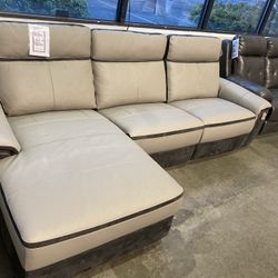 Power Reclining Modular Sofa Chaise Sectional