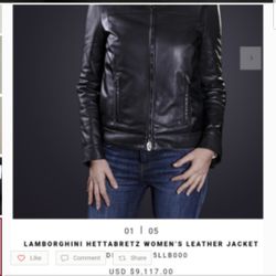 Tonino Lamborghini Leather Jacket NWOT! Women