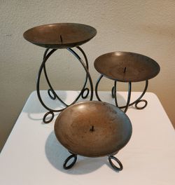 Mexican Iron Candle Holders