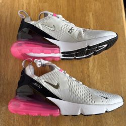 New Nike Air Max 270 Photon Dust Silver Shoes Women’s 12, Men’s 10.5