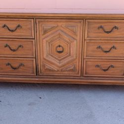 Vintage Modern Regency Wood Dresser 
