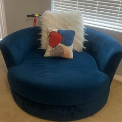 Sectional And Swivel Chair