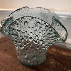 Hand-blown Recycled Art Glass Vase