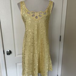 Golden yellow size medium, mini tank top dress