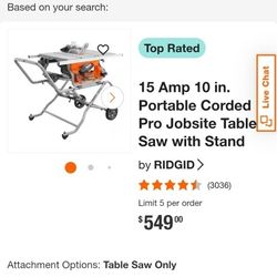Ridgit Saw With Stand