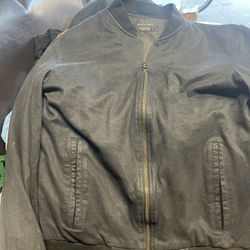 Zara Man Black Bomber Jacket Size M