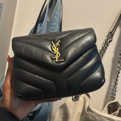 Loulou Toy Leather Crossbody Bag Saint Laurent 