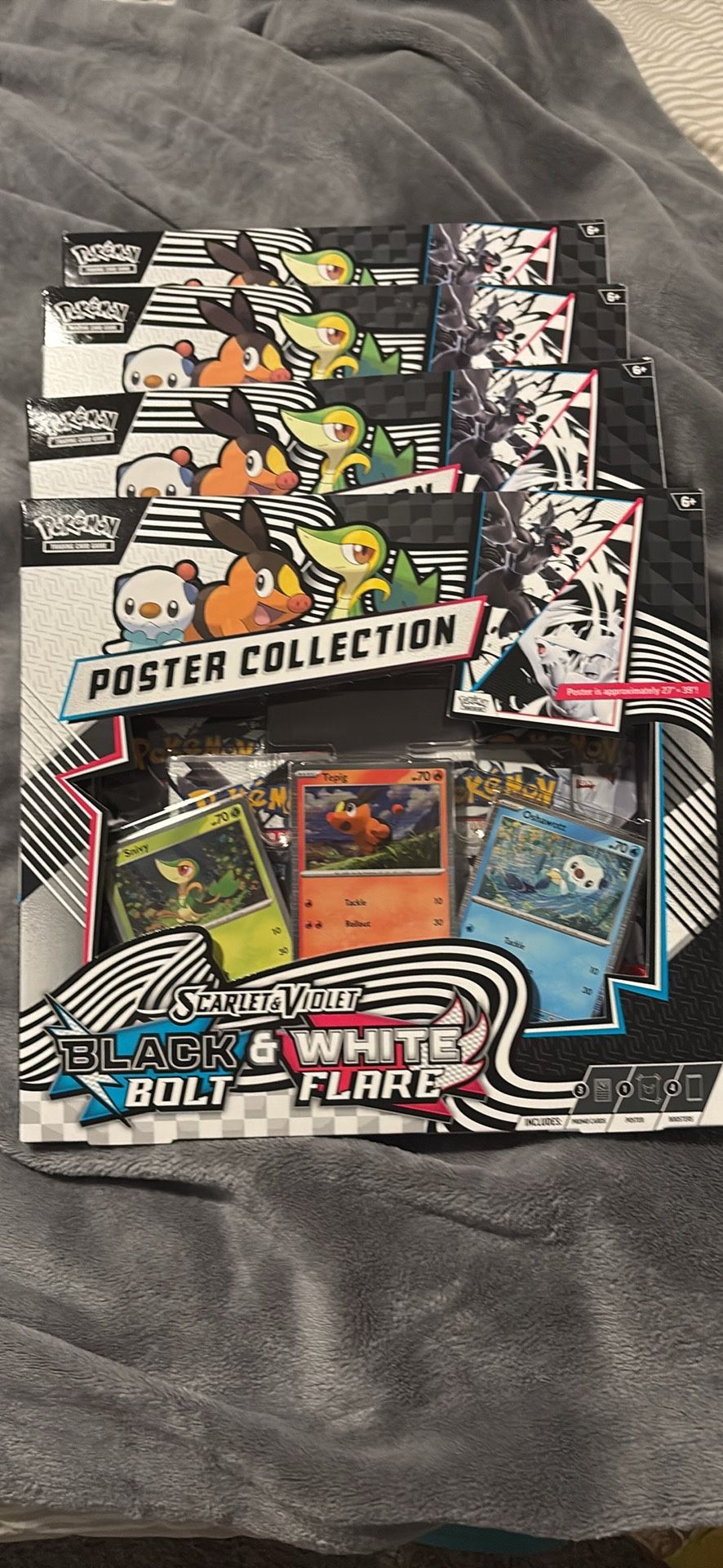 Pokemon Black bolt White Flare Poster Collection