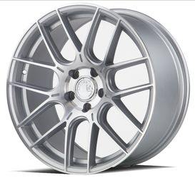 18x8.5 AodHan AH-X Gloss Silver Machined Face (SPF®) Wheels