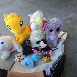 Barbie, Muckey Mouse, My Little Pony