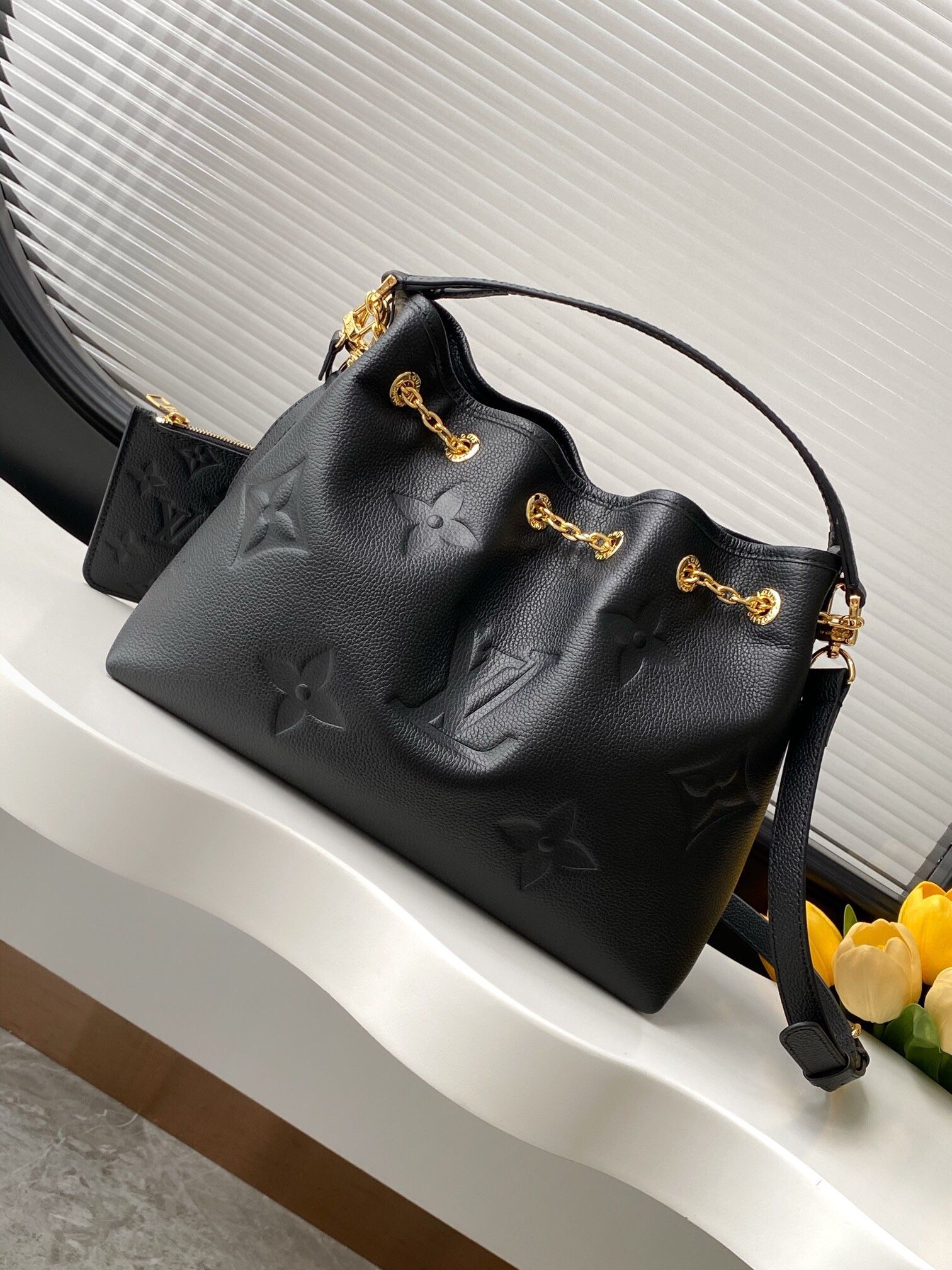 A classic women's shoulder bag