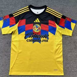 Soccer America america 🦅🦅las aguilas New Jersey 2025- 2026 fan version player version small to 4xl tricampeon futbol Mexico home local away visita