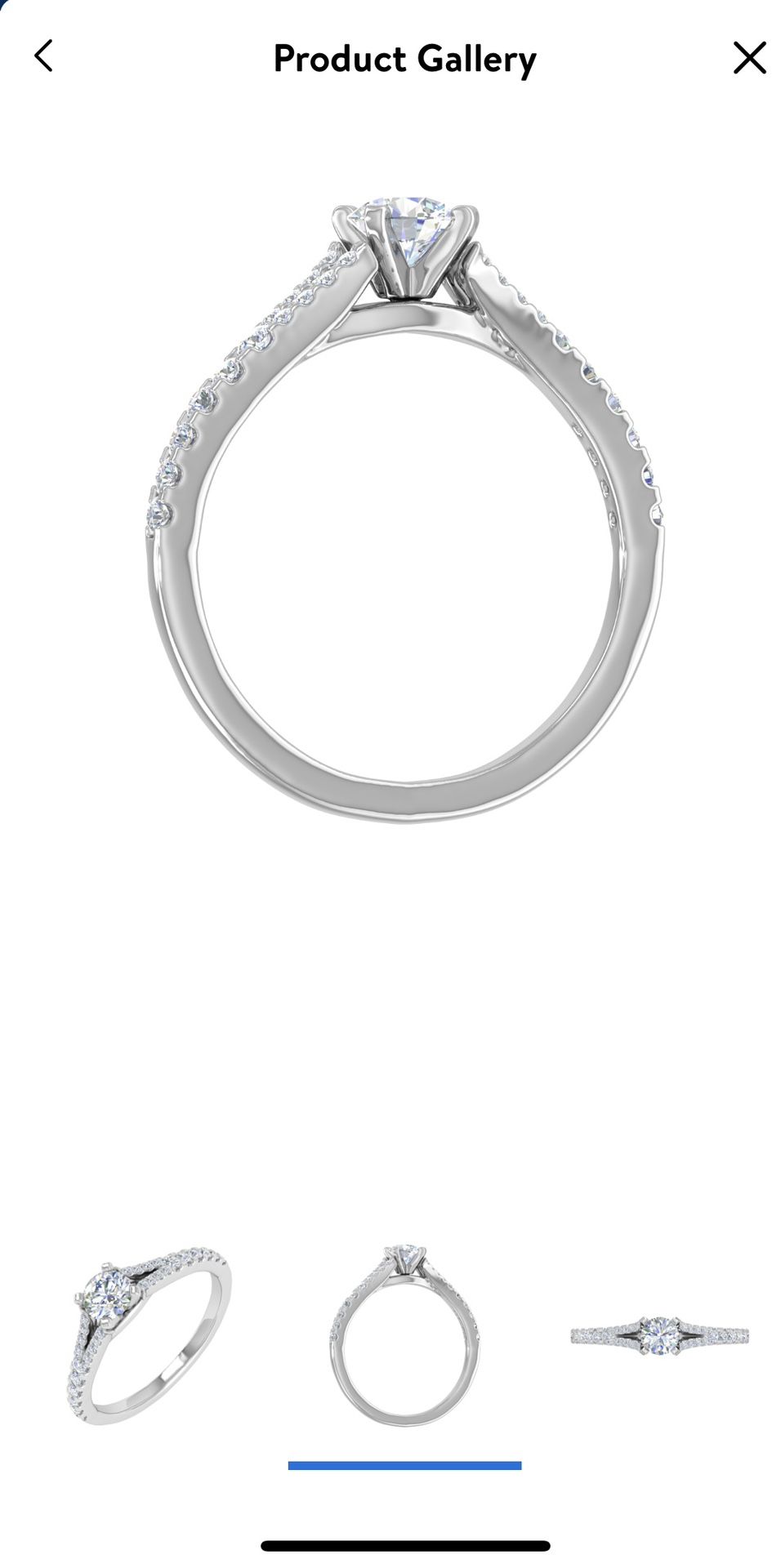 New 1/2 Carat White gold Diamond Ring