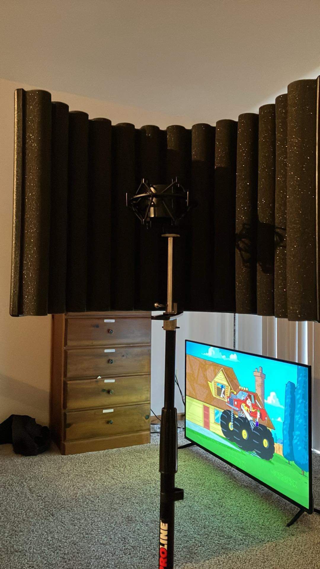 Studio Recording Isolation Shield Mic Stand