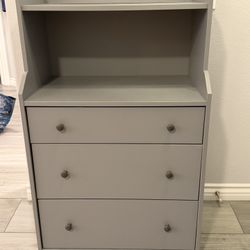 Gray Dresser 3 Drawers