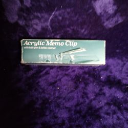Acrylic Memo Clip