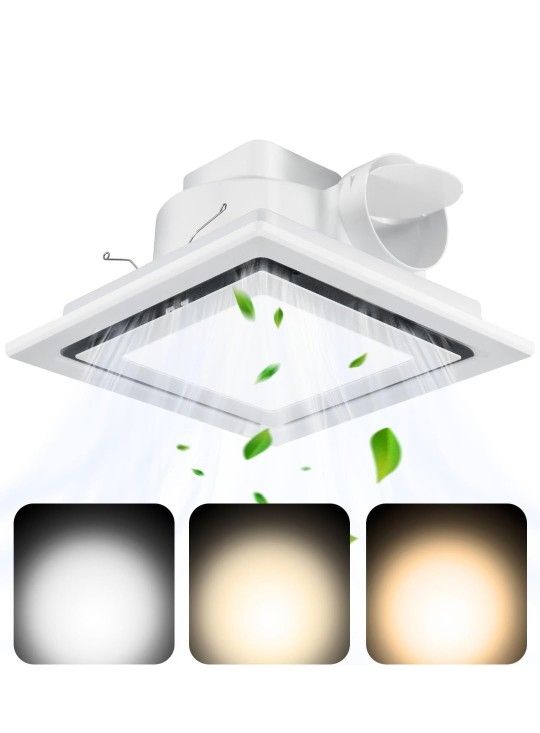 Kirumie Bathroom Exhaust Fan with Light