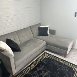 Sofa with chaise lounge