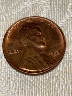 1955 D red wheat Penny great condition