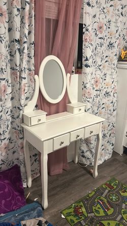 White vanity