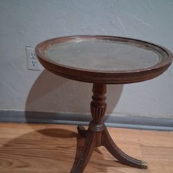 Side Glass Top Table