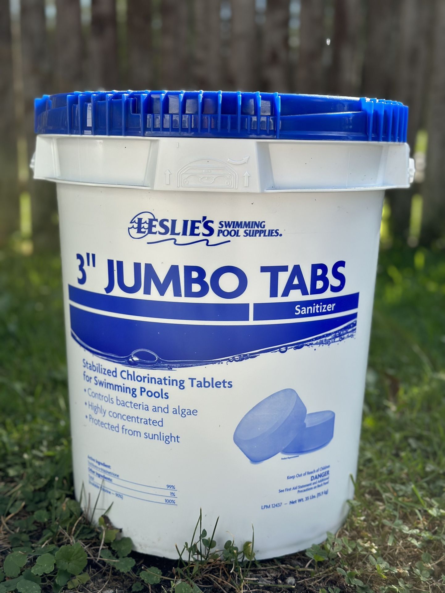 3” Jumbo Tabs - Leslie’s Chlorine Tablets - 22.2 Lbs