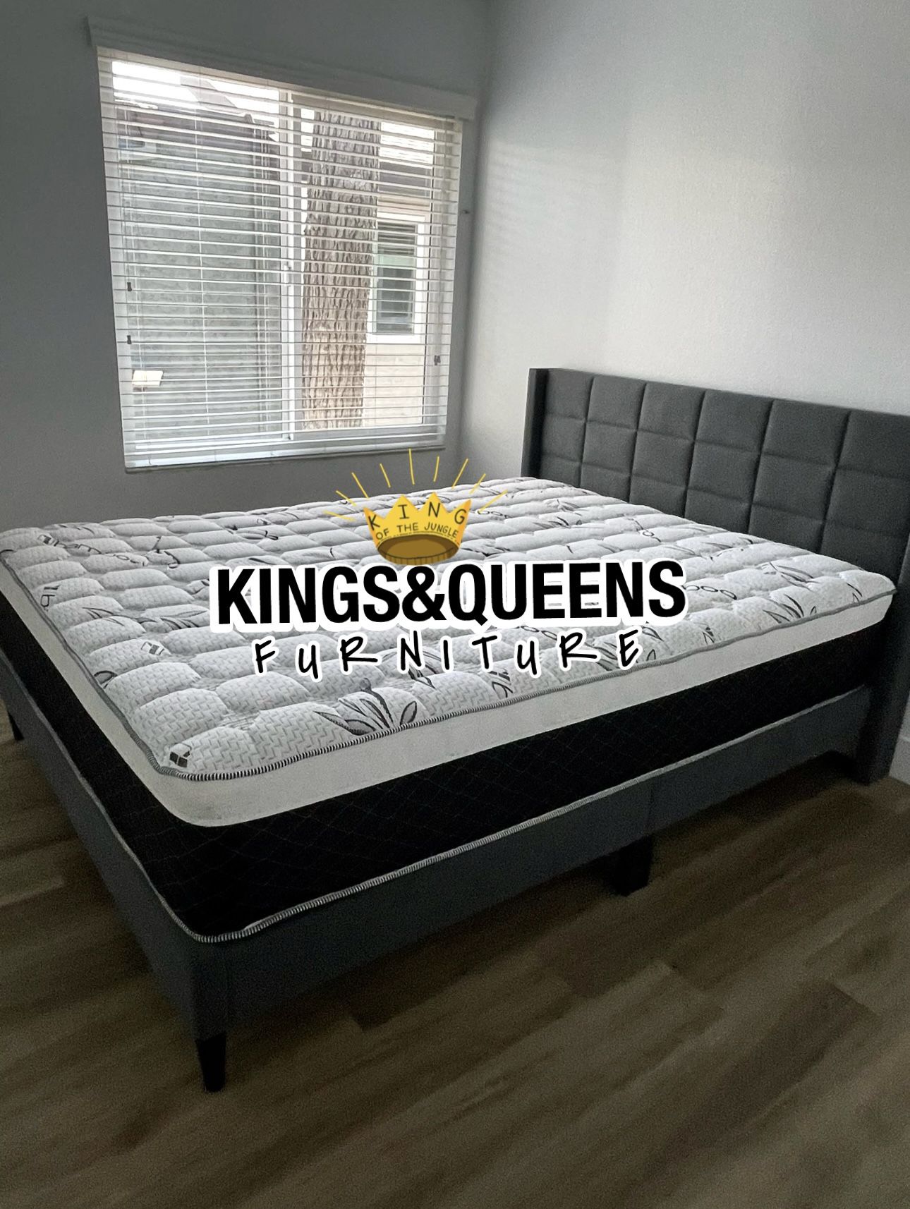 New Queen Bed Frame With Mattress 